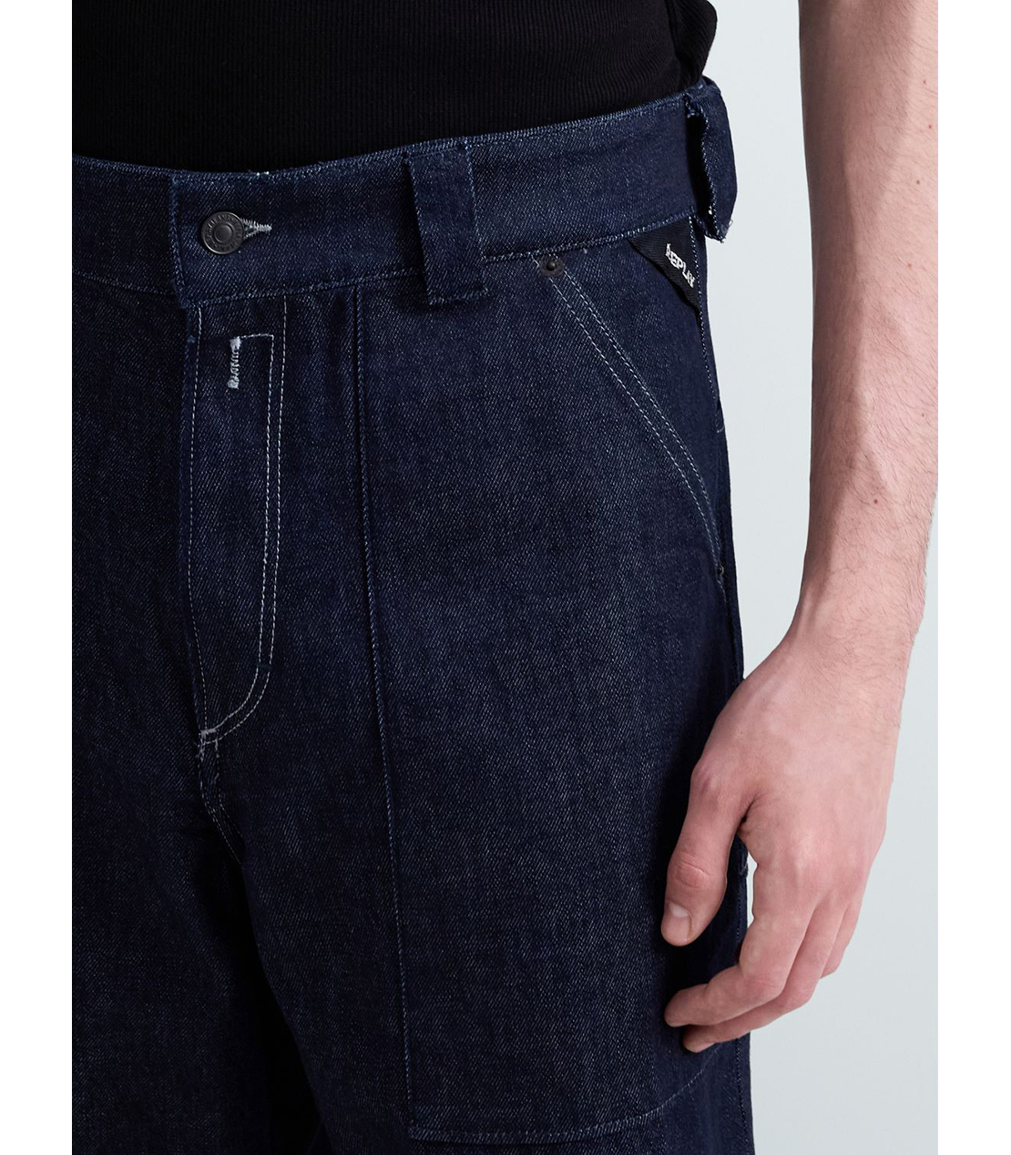 ワイドフィットARLON インディゴデザインデニム 詳細画像 ダークブルー 5